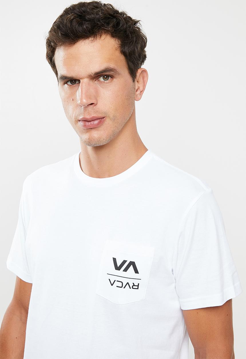 RVCA - Down with pocket tee - white