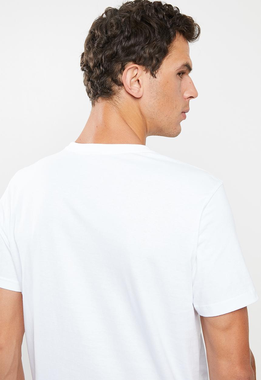 RVCA - Down with pocket tee - white