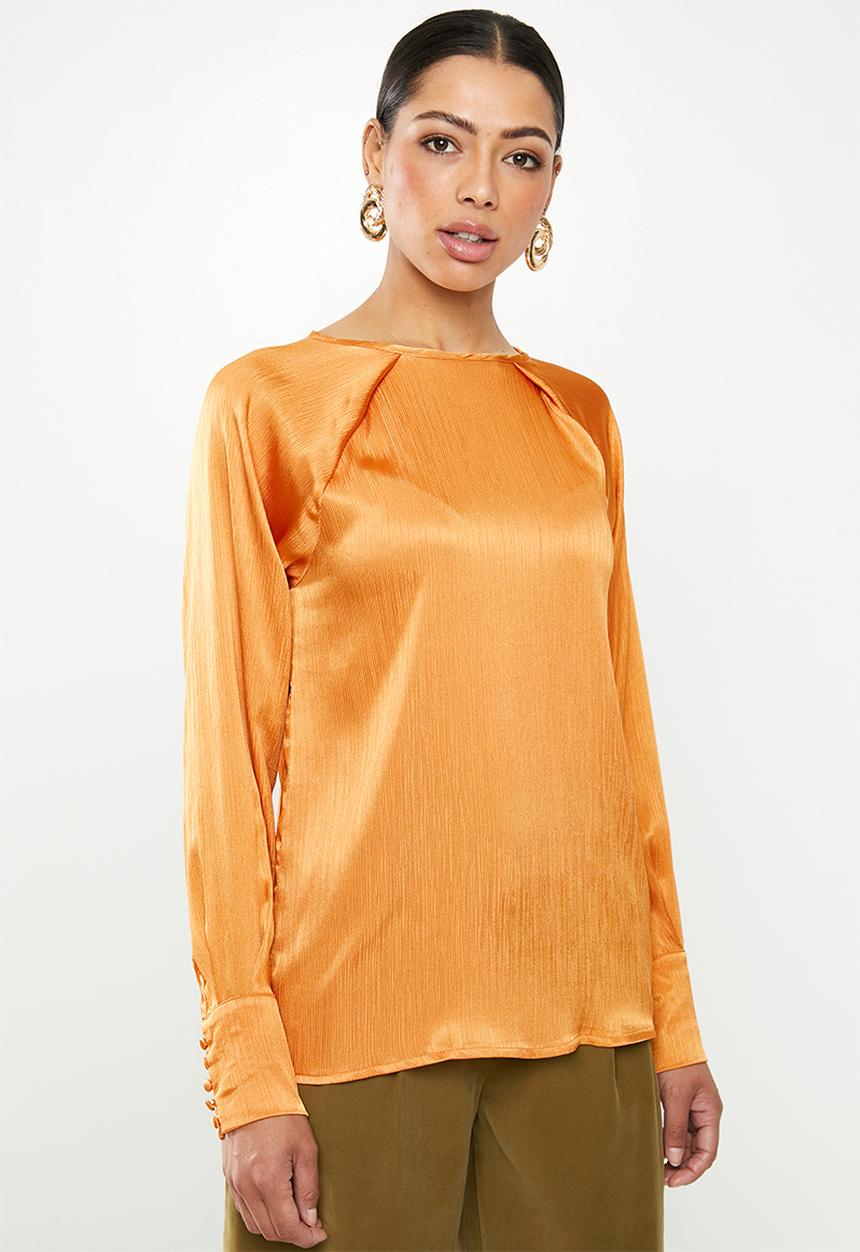 Glamorous - Satin blouse - orange