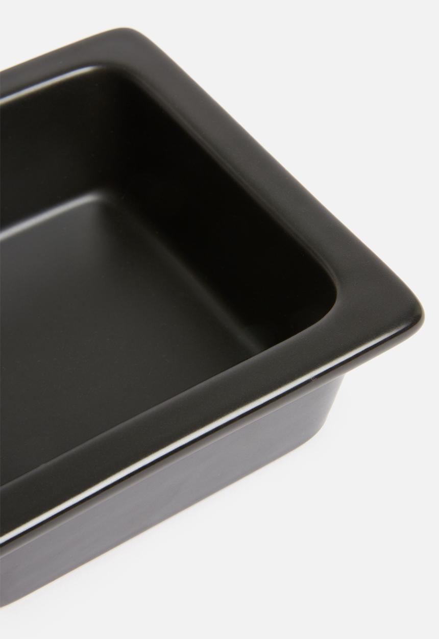 Yamazaki - Tower tall pet food stand - black