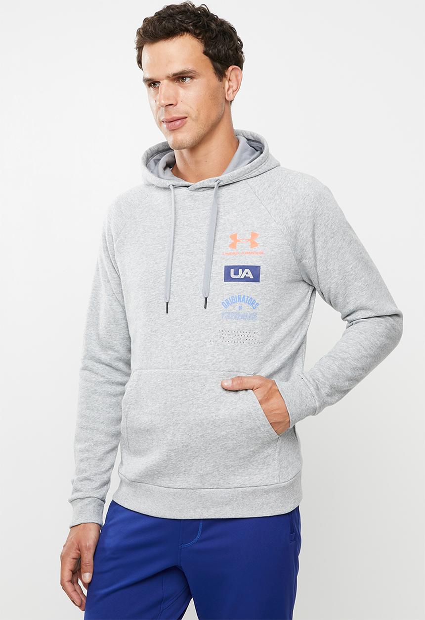 Under Armour - Rival originators hoodie - grey