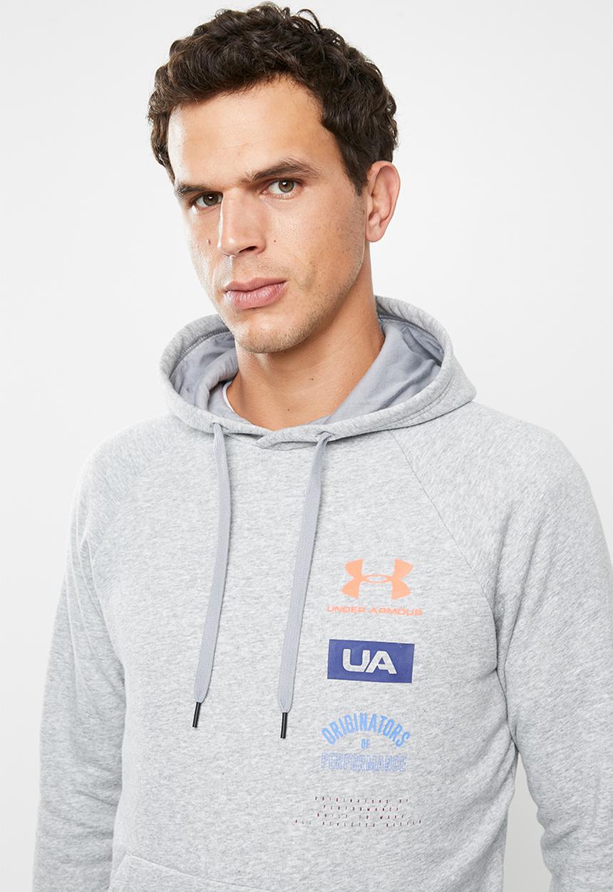 Under Armour - Rival originators hoodie - grey