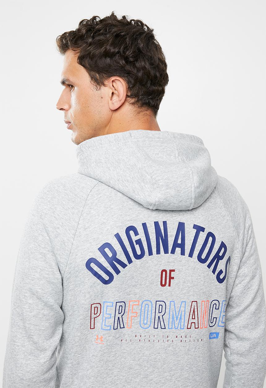 Under Armour - Rival originators hoodie - grey