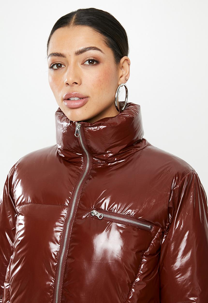 Missguided - Cire puffer jacket - red