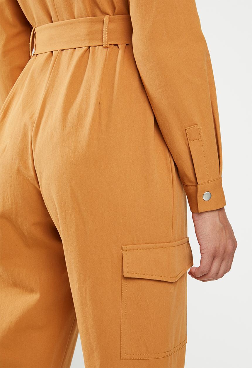 Glamorous - Ginger military jumpsuit - orange 