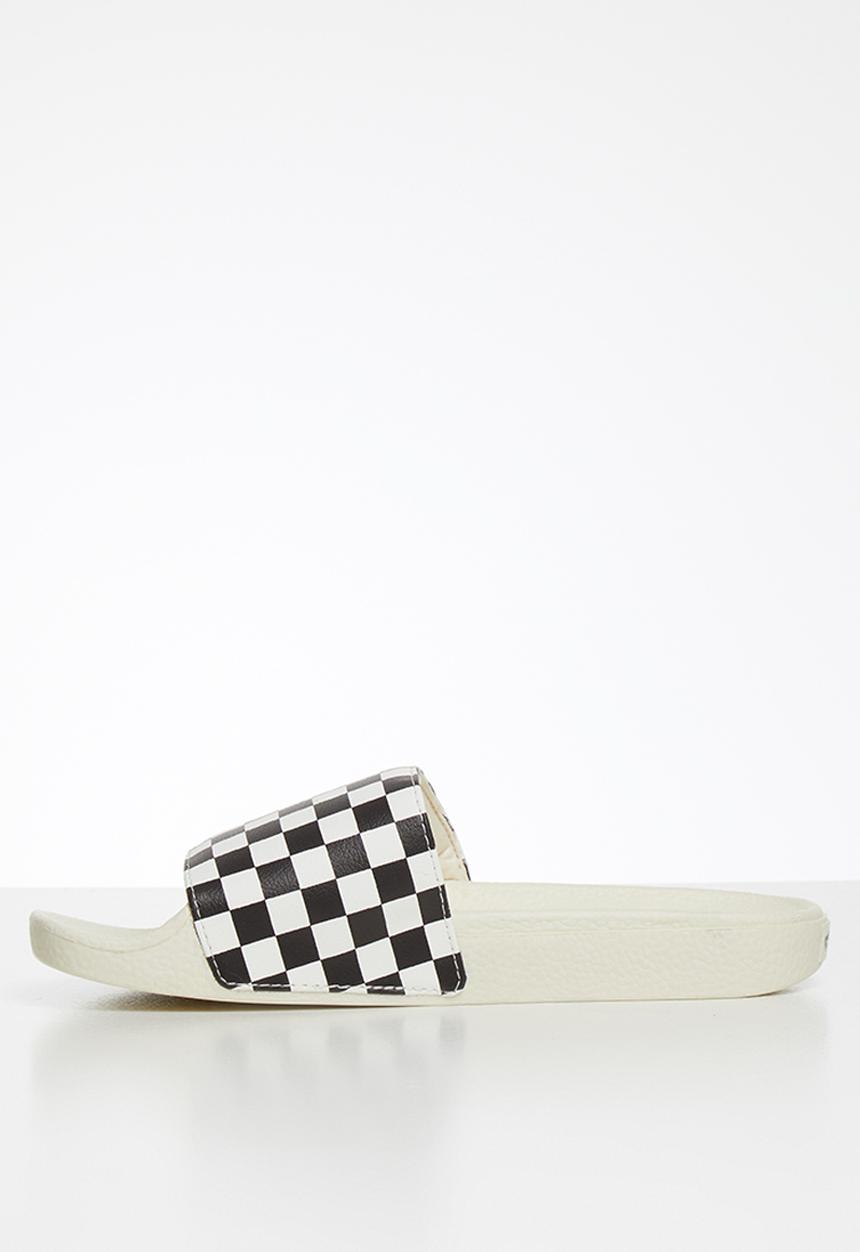Vans - Checkerboard slide - black & white