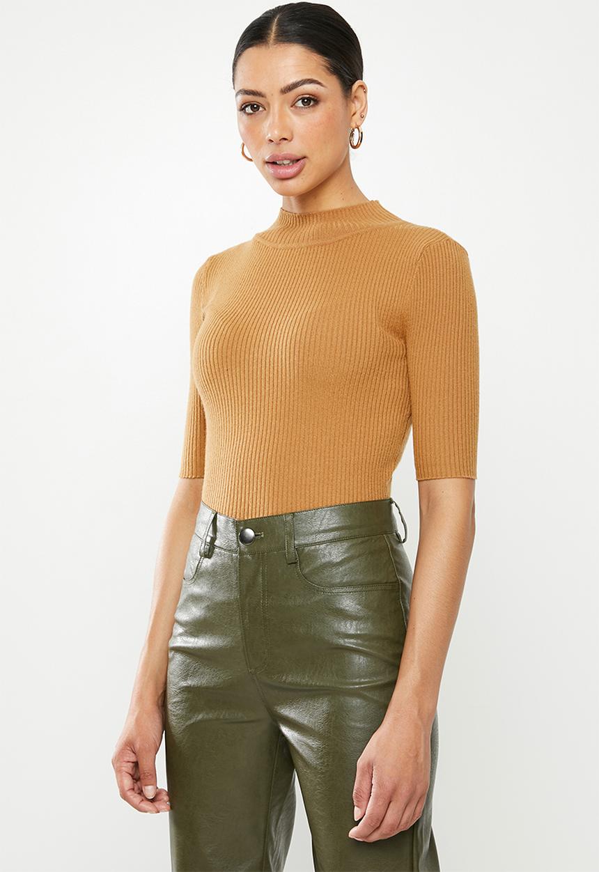 Glamorous - High neck knit- tan 