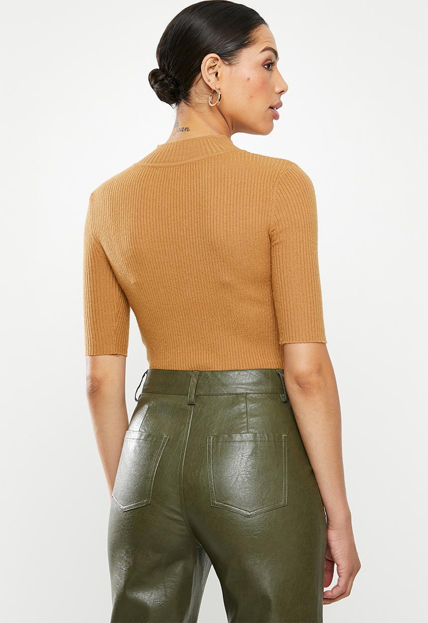 Glamorous - High neck knit- tan 