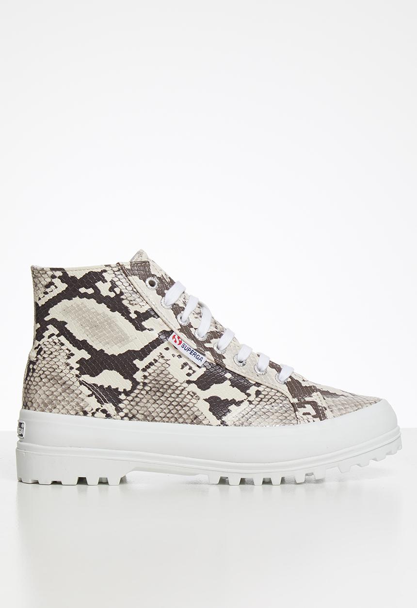 SUPERGA - 2341 Snake pu - taupe/black