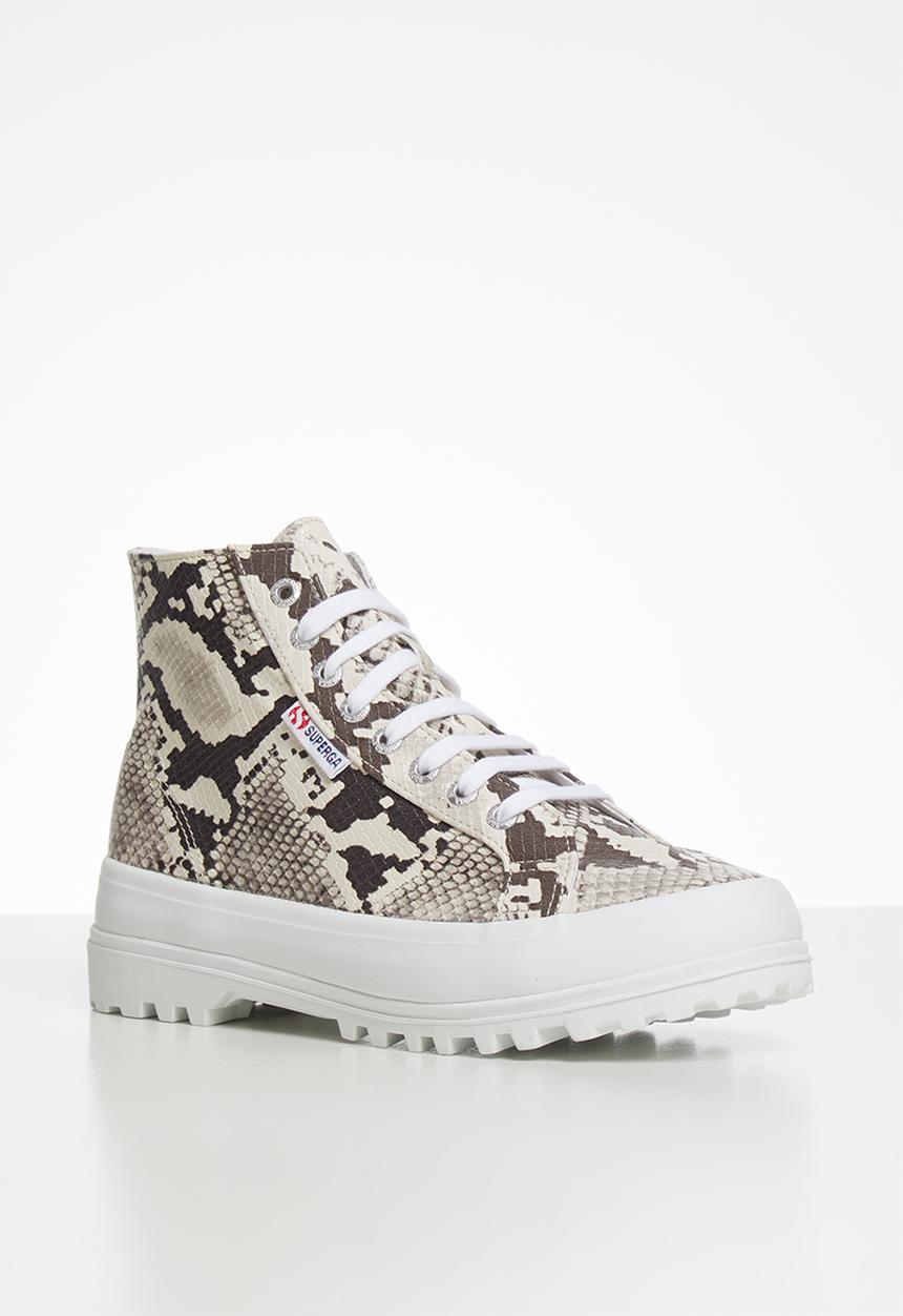 SUPERGA - 2341 Snake pu - taupe/black