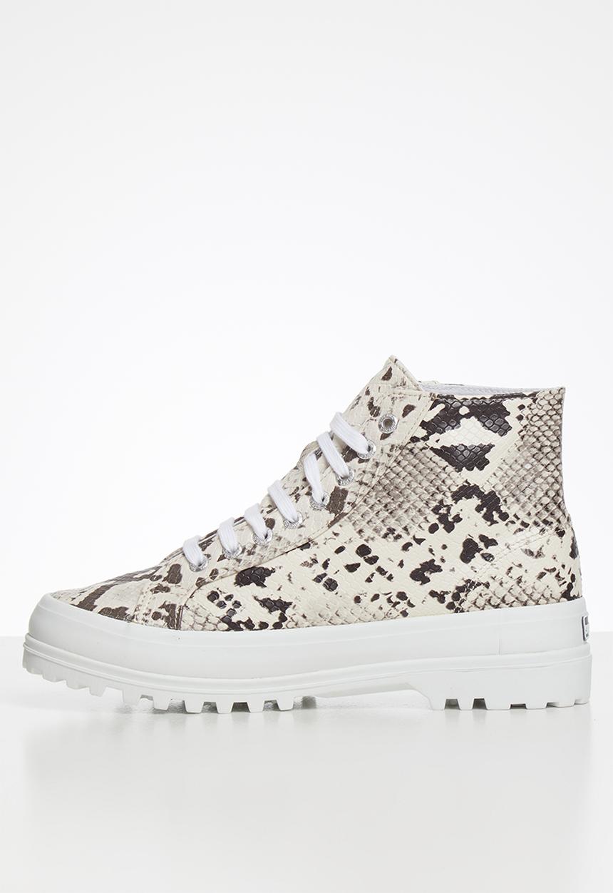 SUPERGA - 2341 Snake pu - taupe/black