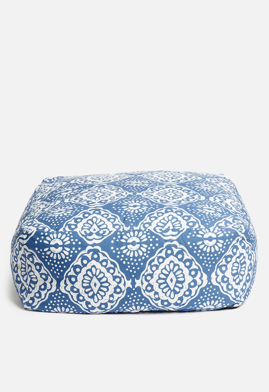 Sixth Floor - Mykonos floor cushion - navy
