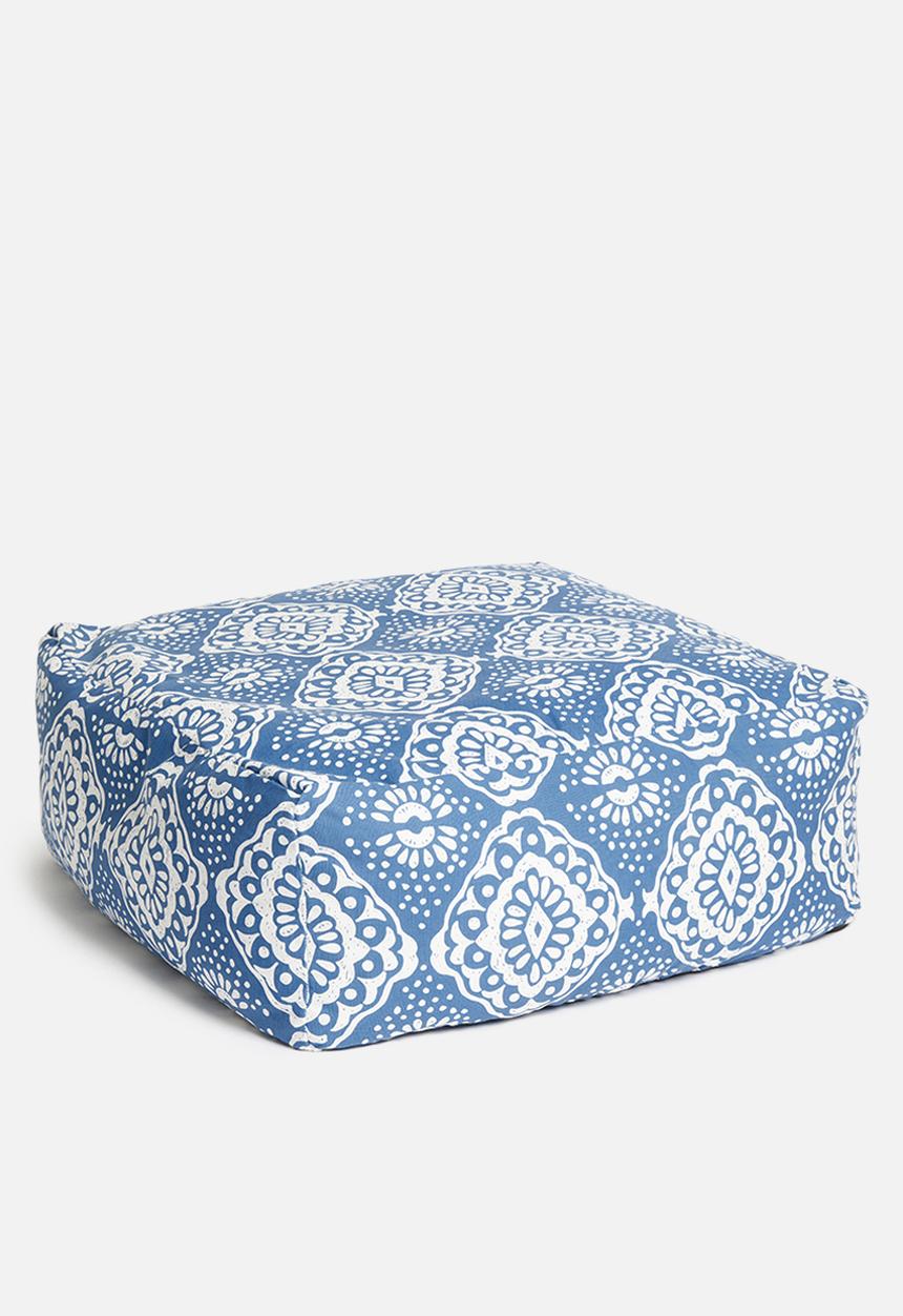 Sixth Floor - Mykonos floor cushion - navy
