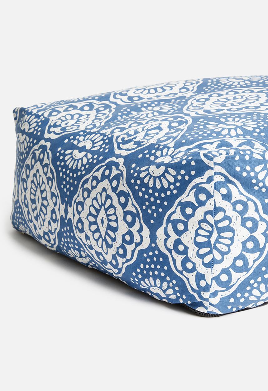Sixth Floor - Mykonos floor cushion - navy
