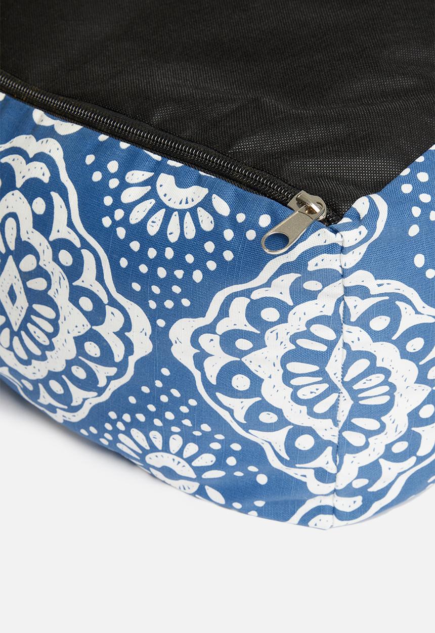 Sixth Floor - Mykonos floor cushion - navy