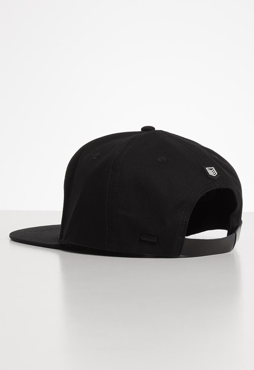 S.P.C.C - Becker flat peak cap - black