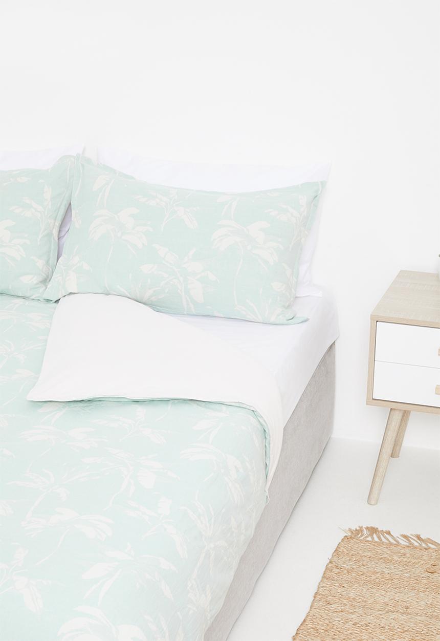 Linen House - Tropea duvet cover - aqua