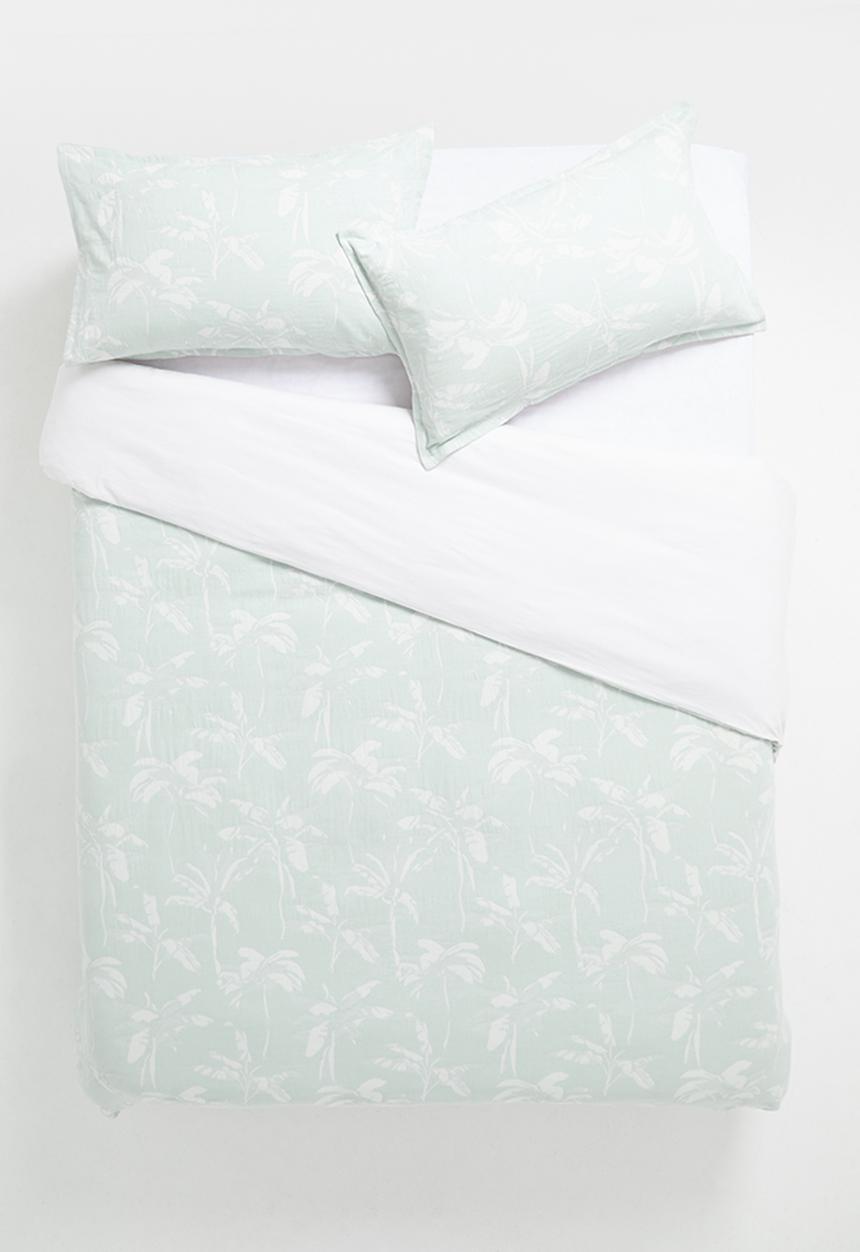 Linen House - Tropea duvet cover - aqua