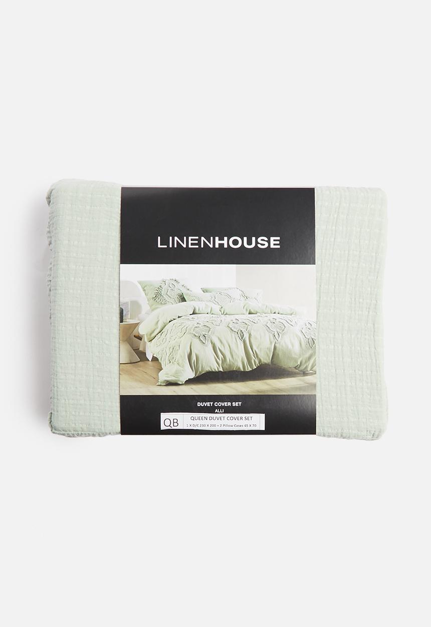 Linen House - Alli duvet cover - green