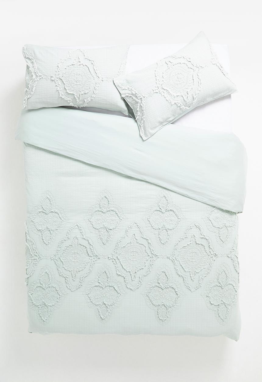 Linen House - Alli duvet cover - green