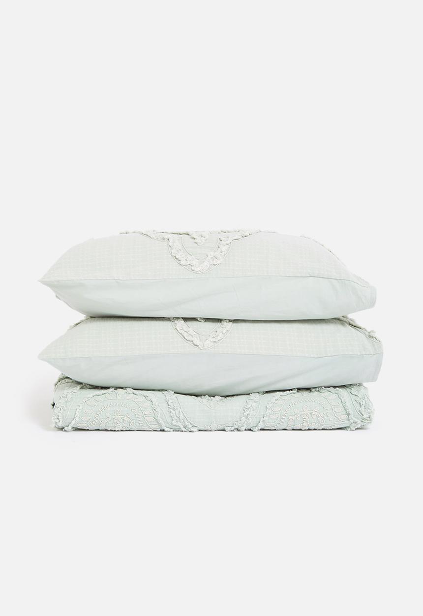 Linen House - Alli duvet cover - green