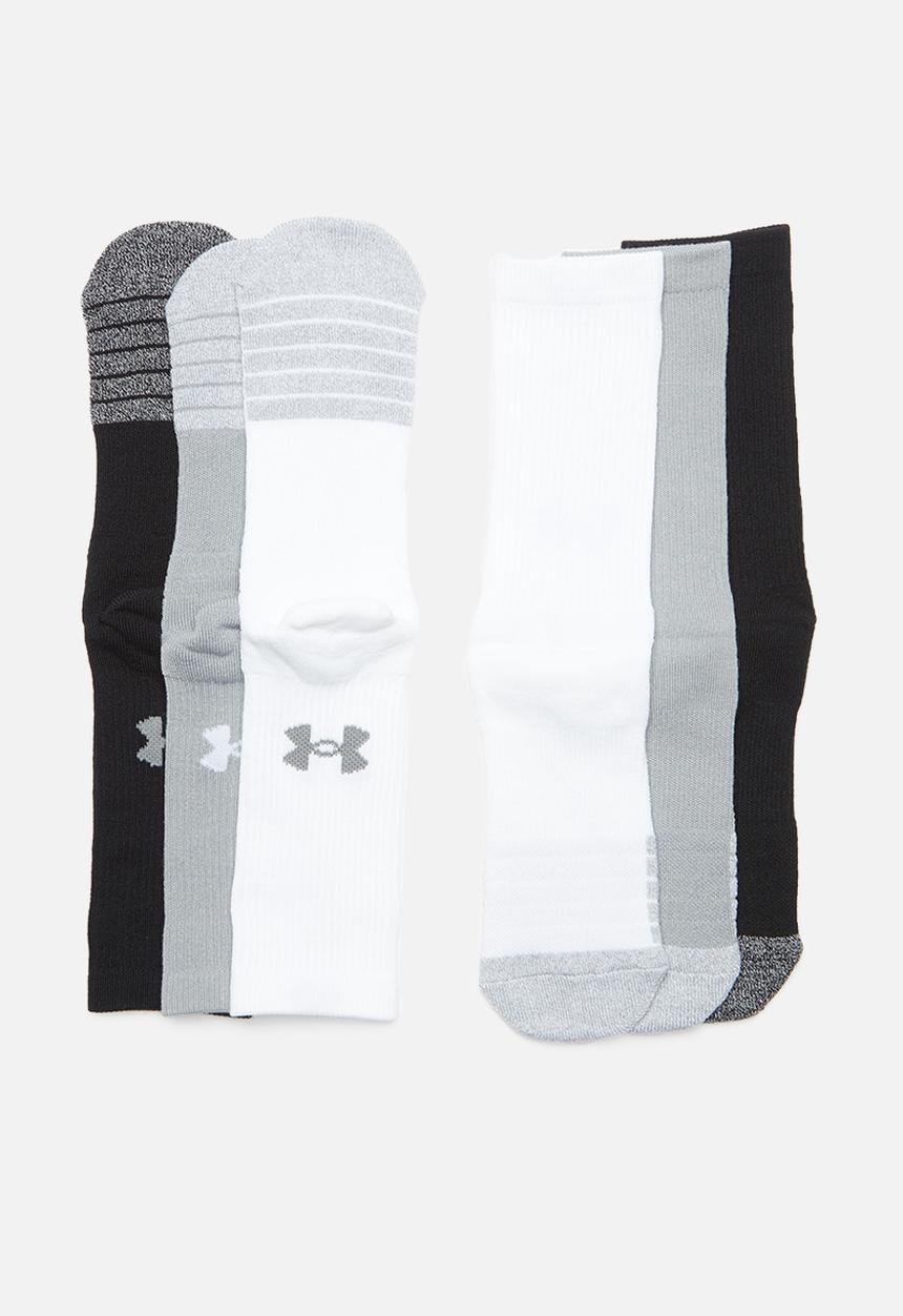 Under Armour - Heatgear crew 3 pack socks - multi