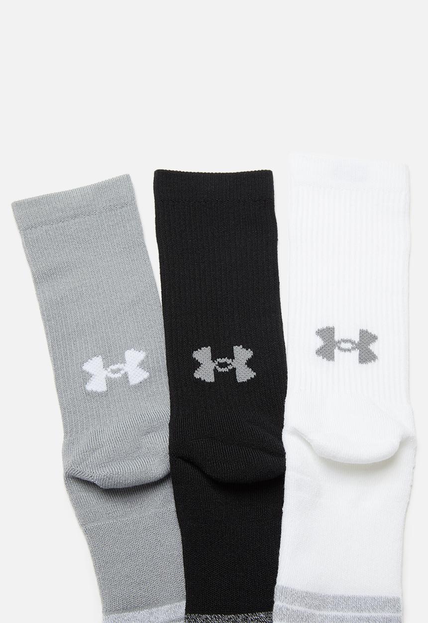 Under Armour - Heatgear crew 3 pack socks - multi