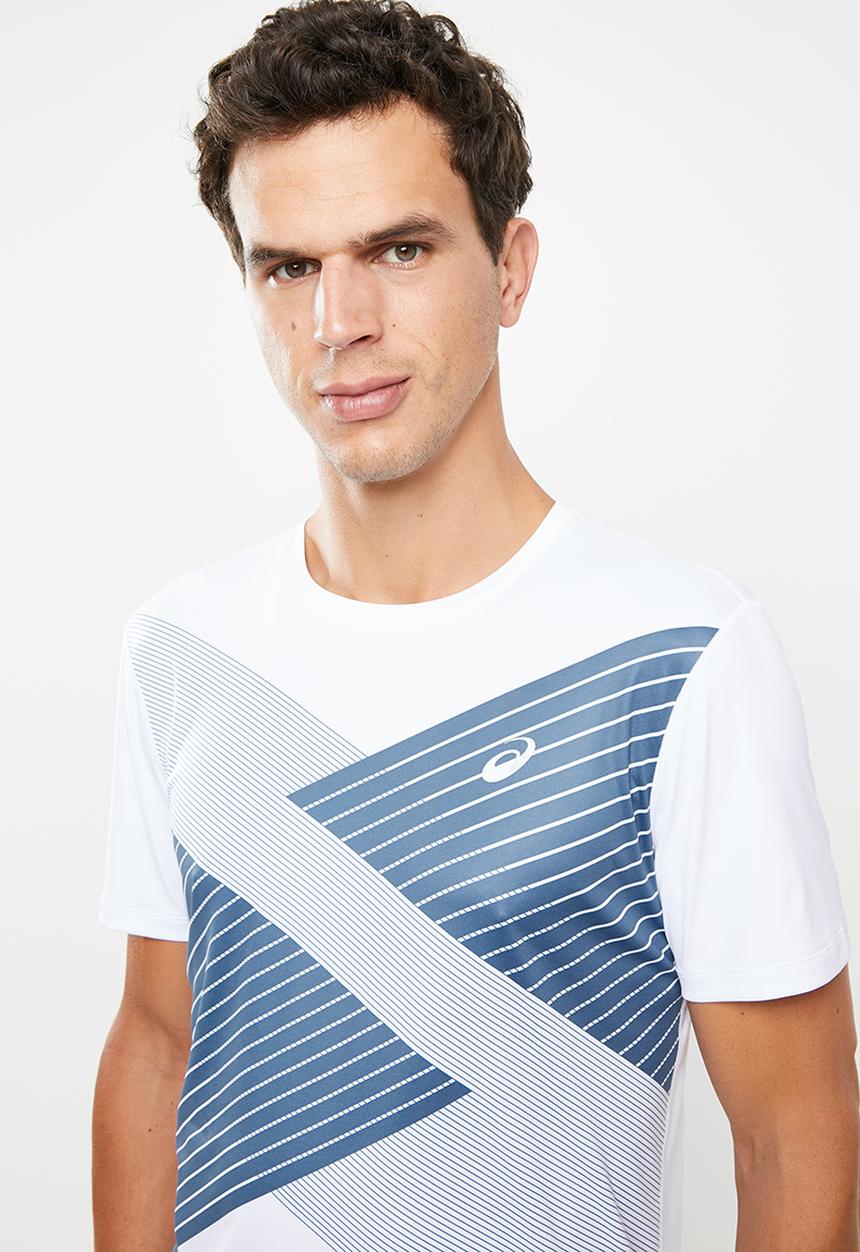 ASICS - Tokyo short sleeve tee - blue & white