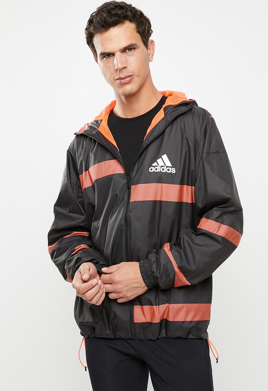 adidas Performance - Adidas w.n.d jacket - black & orange 