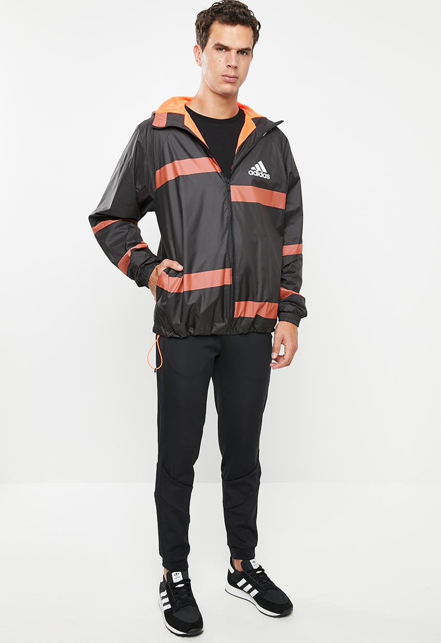 adidas Performance - Adidas w.n.d jacket - black & orange 
