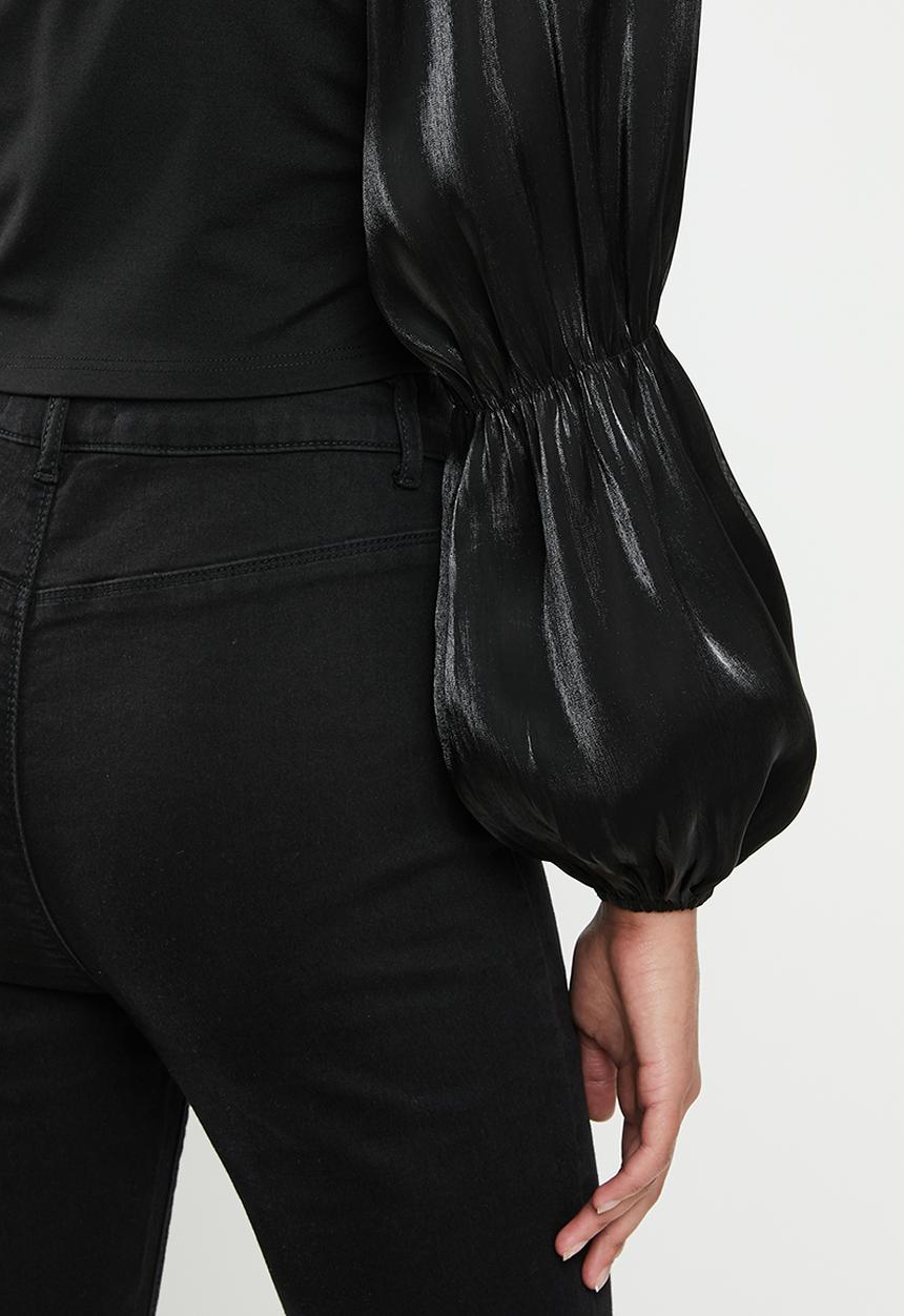 Glamorous - Petite square neck blouse - black