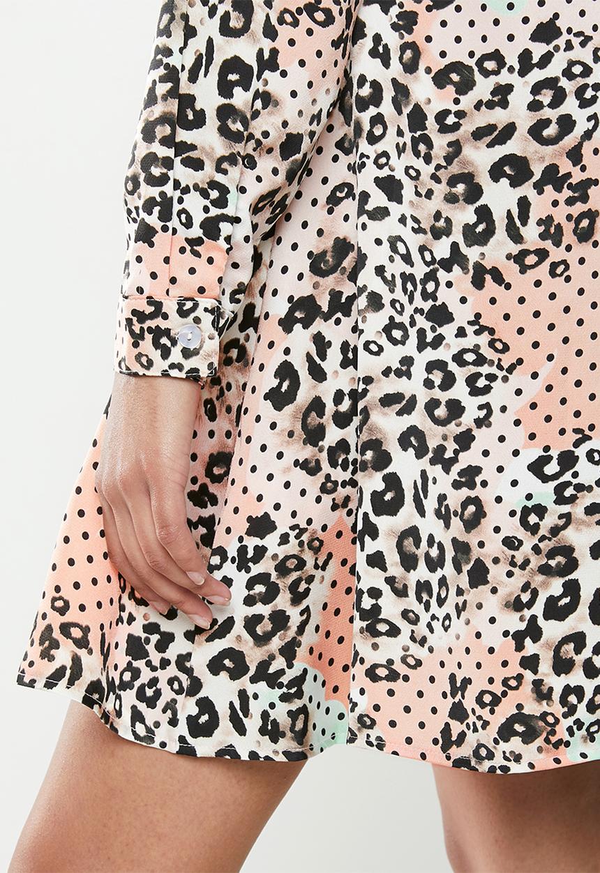 Glamorous - Petite leopard tunic - multi