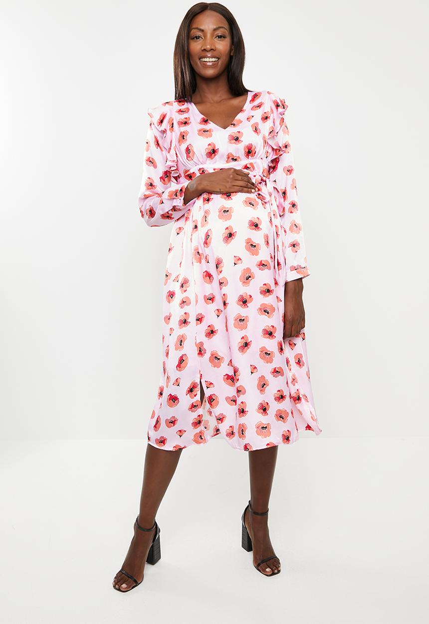 Glamorous - Maternity poppy dress - multi