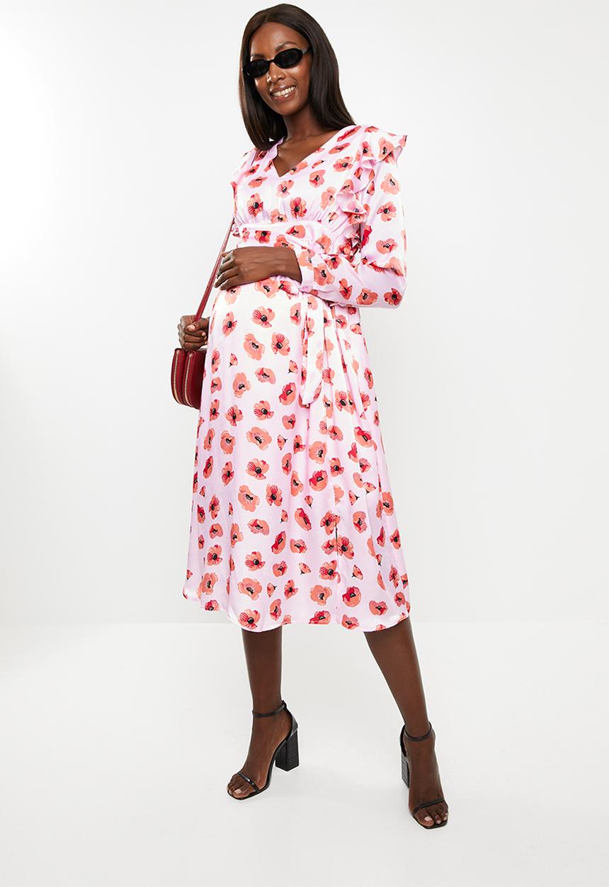 Glamorous - Maternity poppy dress - multi
