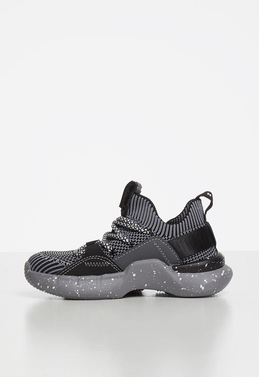 Pop Candy - Boys sneaker - grey & black