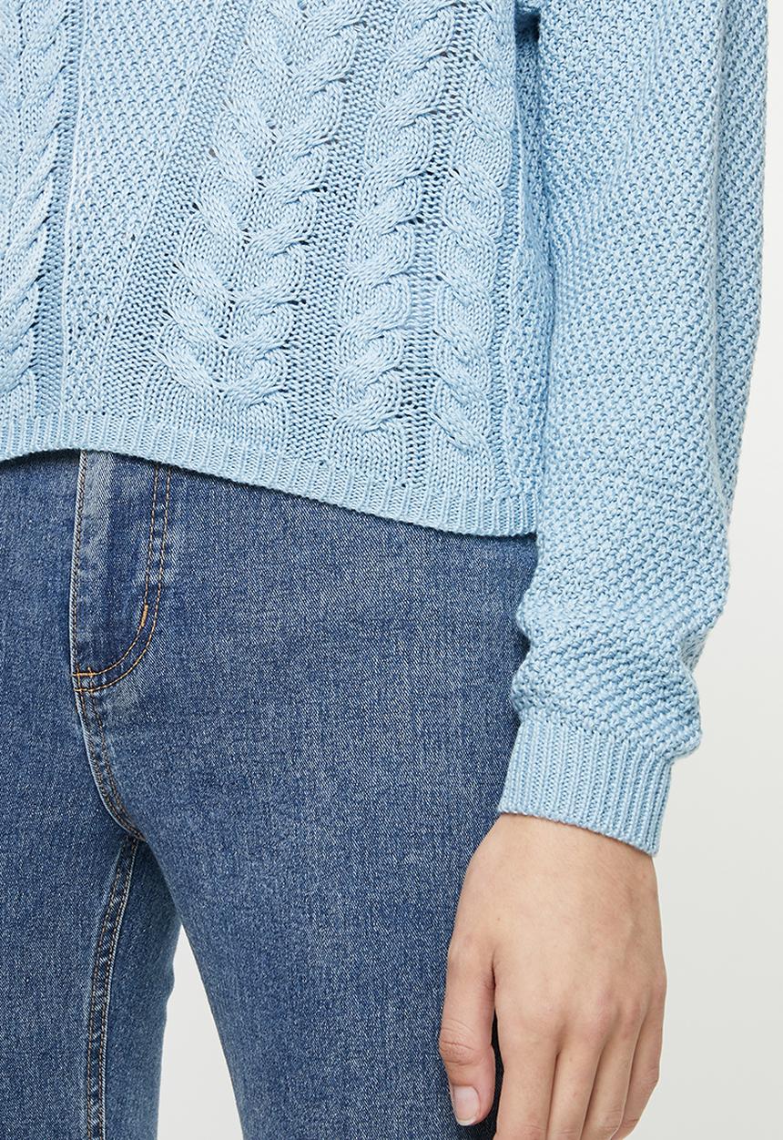 ONLY - Sara long sleeve pullover - blue