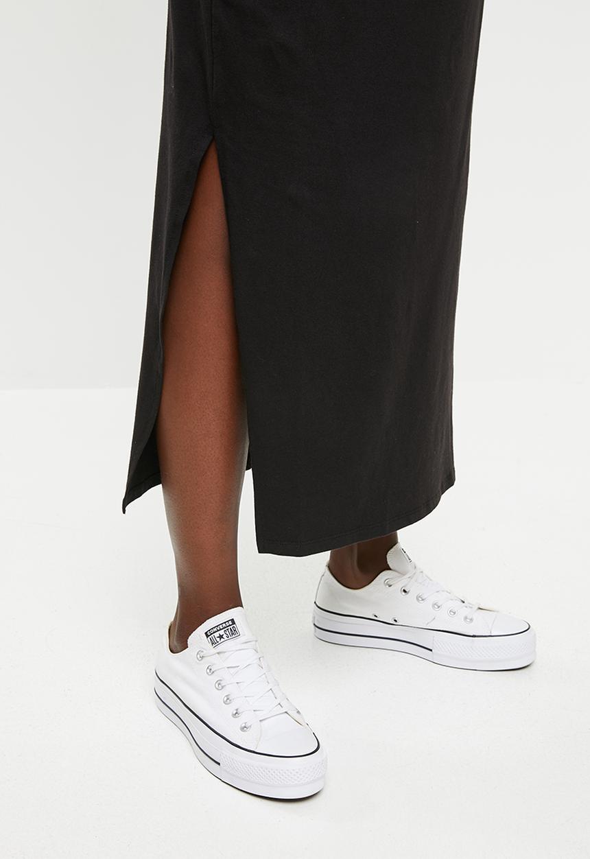 Cotton On - Maternity side split maxi skirt - black