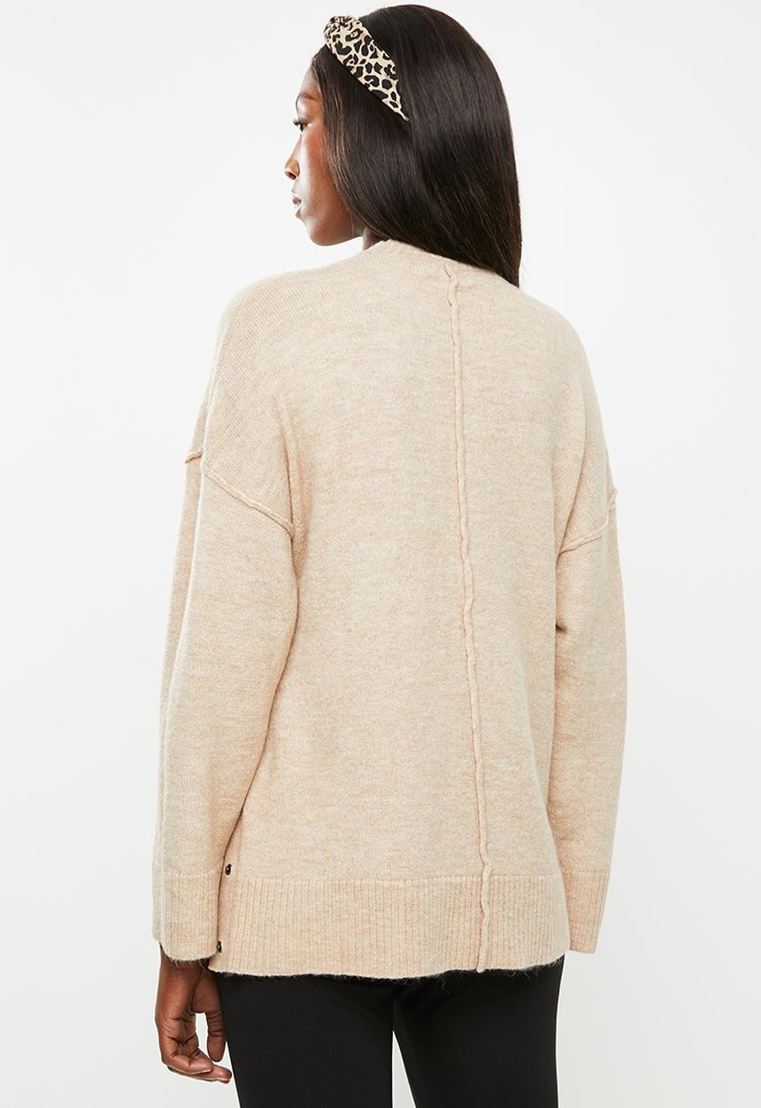 Cotton On - Maternity os side button pullover - oatmeal