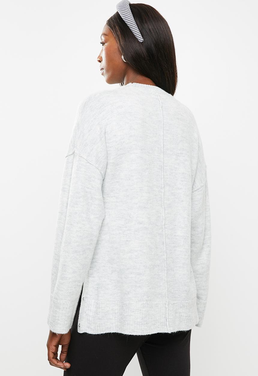 Cotton On - Maternity os side button pullover - silver 