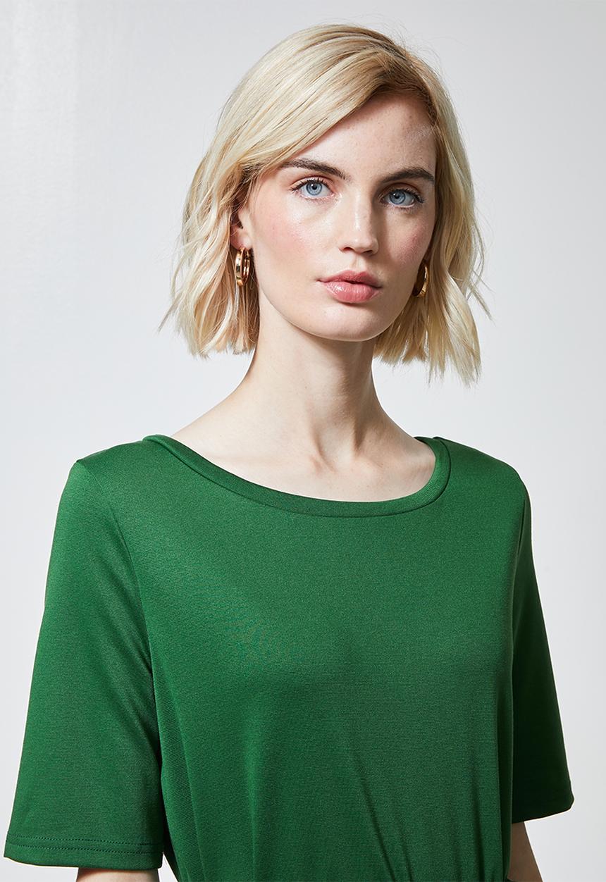 Superbalist - Fit & flare belted dress - green