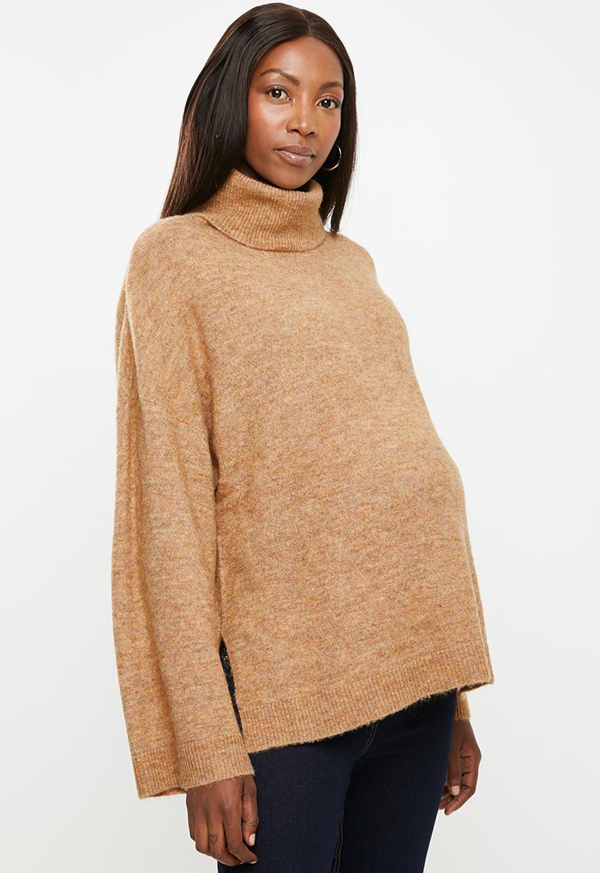 Cotton On - Maternity os slouchy roll neck - rusk 