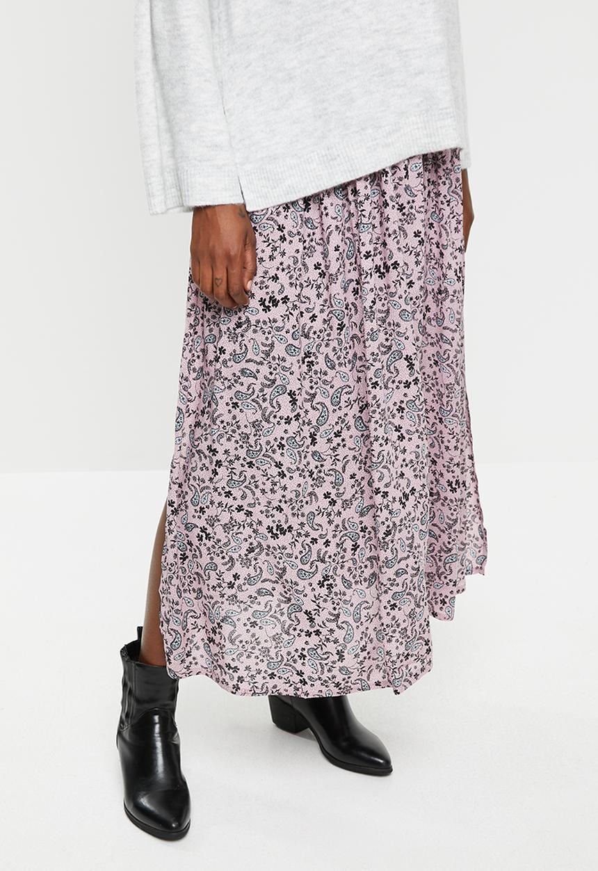 Cotton On - Nadia maxi skirt Blair floral paisley - keepsake lilac