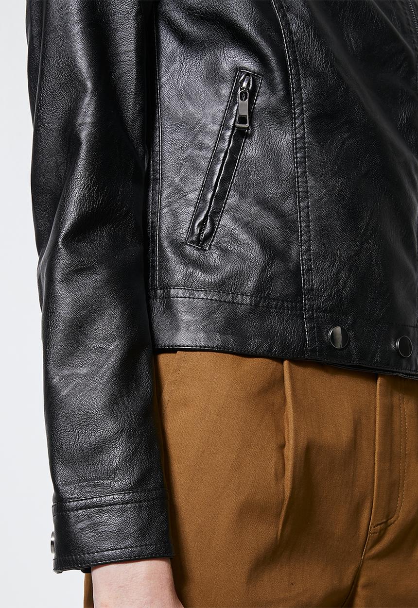 Superbalist - Pu biker  jacket - black
