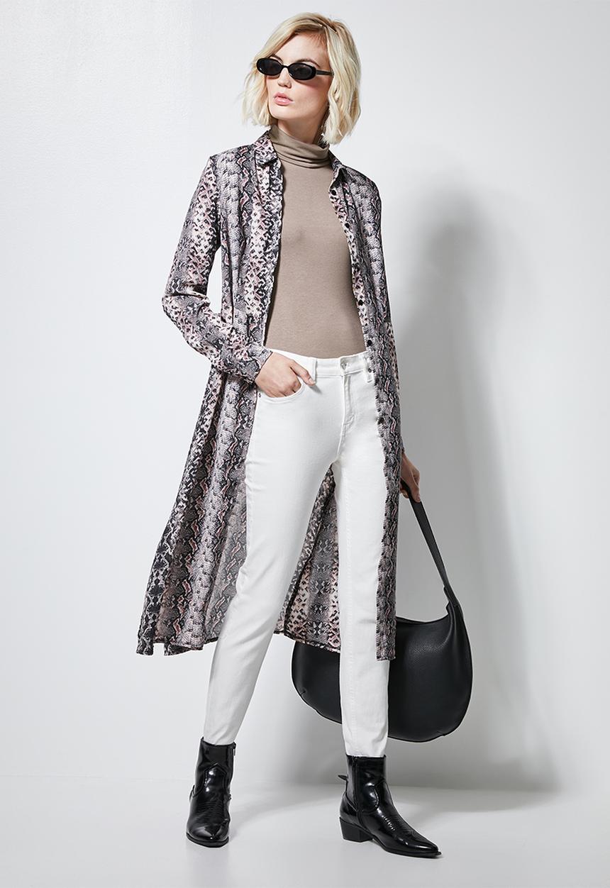 Superbalist - Viscose poloneck - taupe