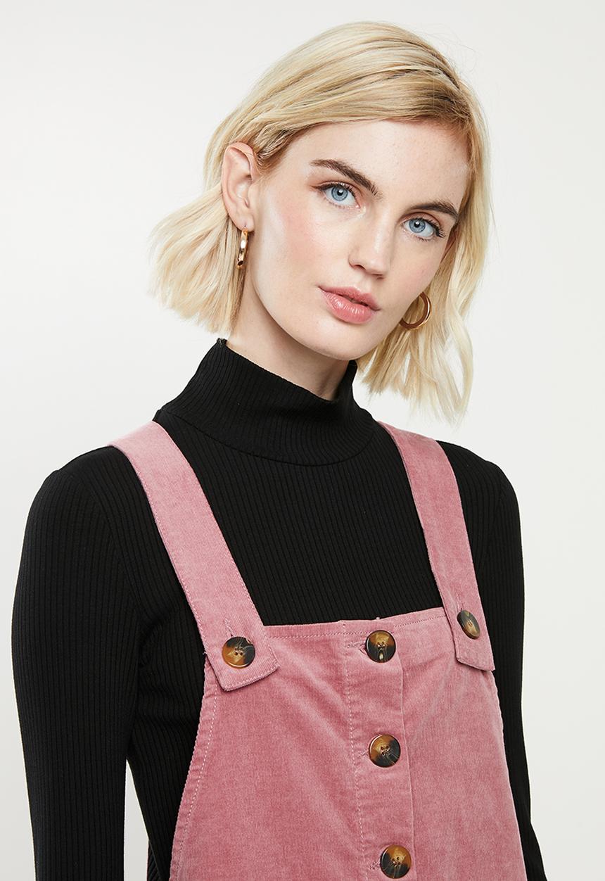 Jacqueline de Yong - Era overall dress - nostalgia rose