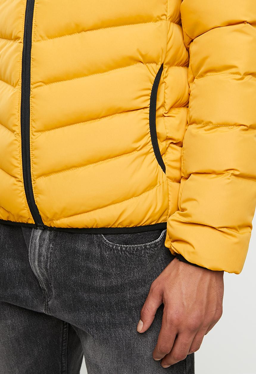 Brave Soul - Grant plain puffer jacket - yellow