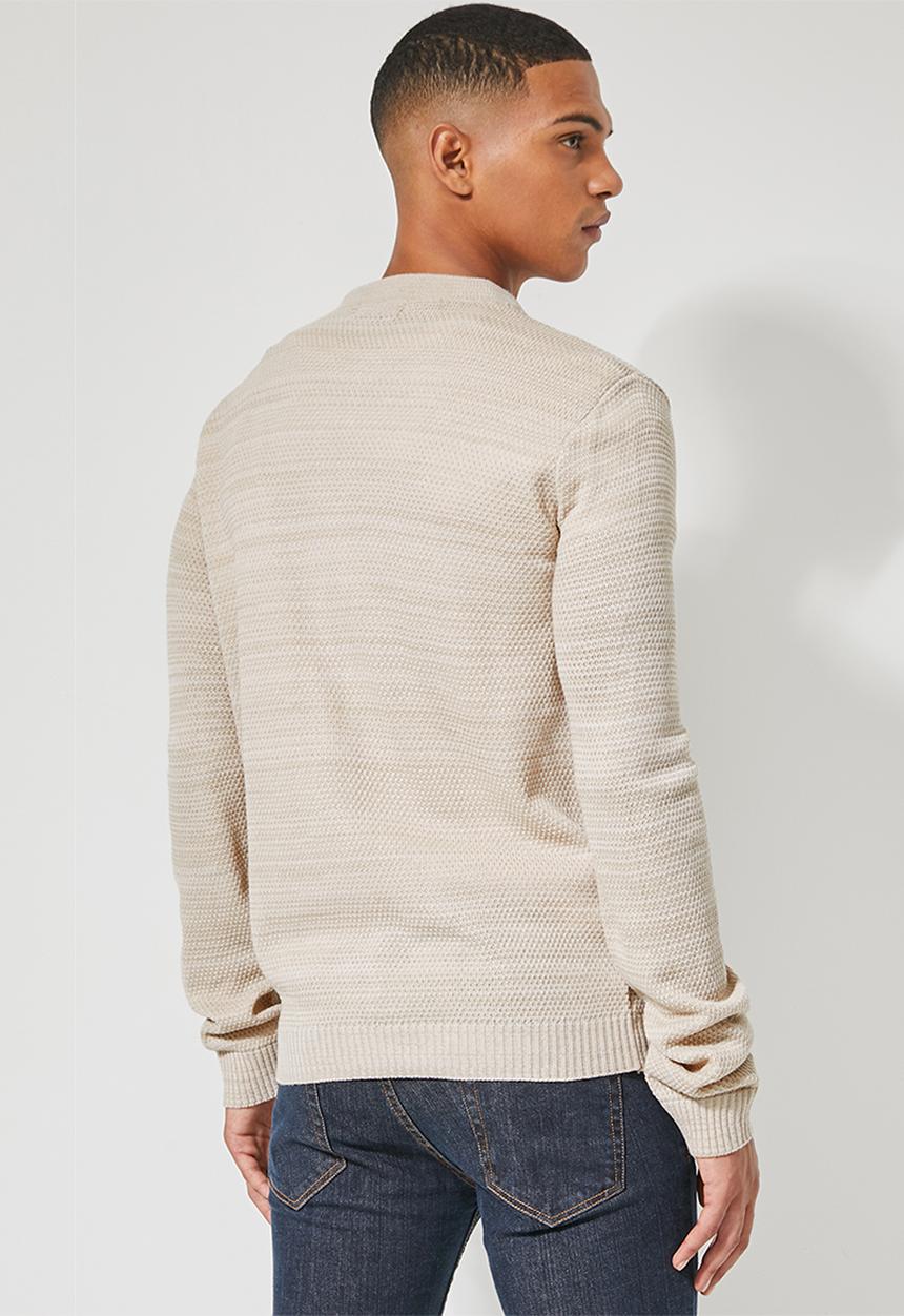 Superbalist - Zip through knit bomber - beige