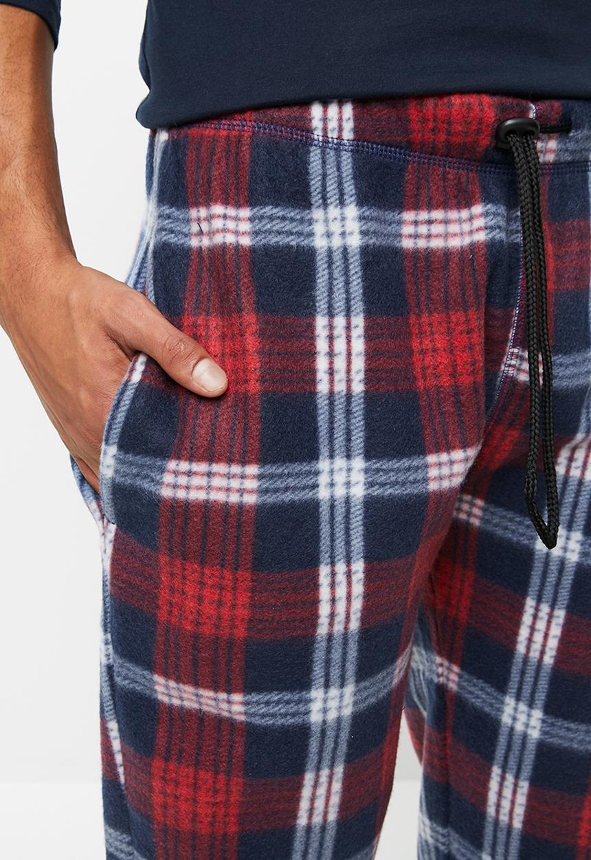 Brave Soul - Bert fleece lounge pants - multi