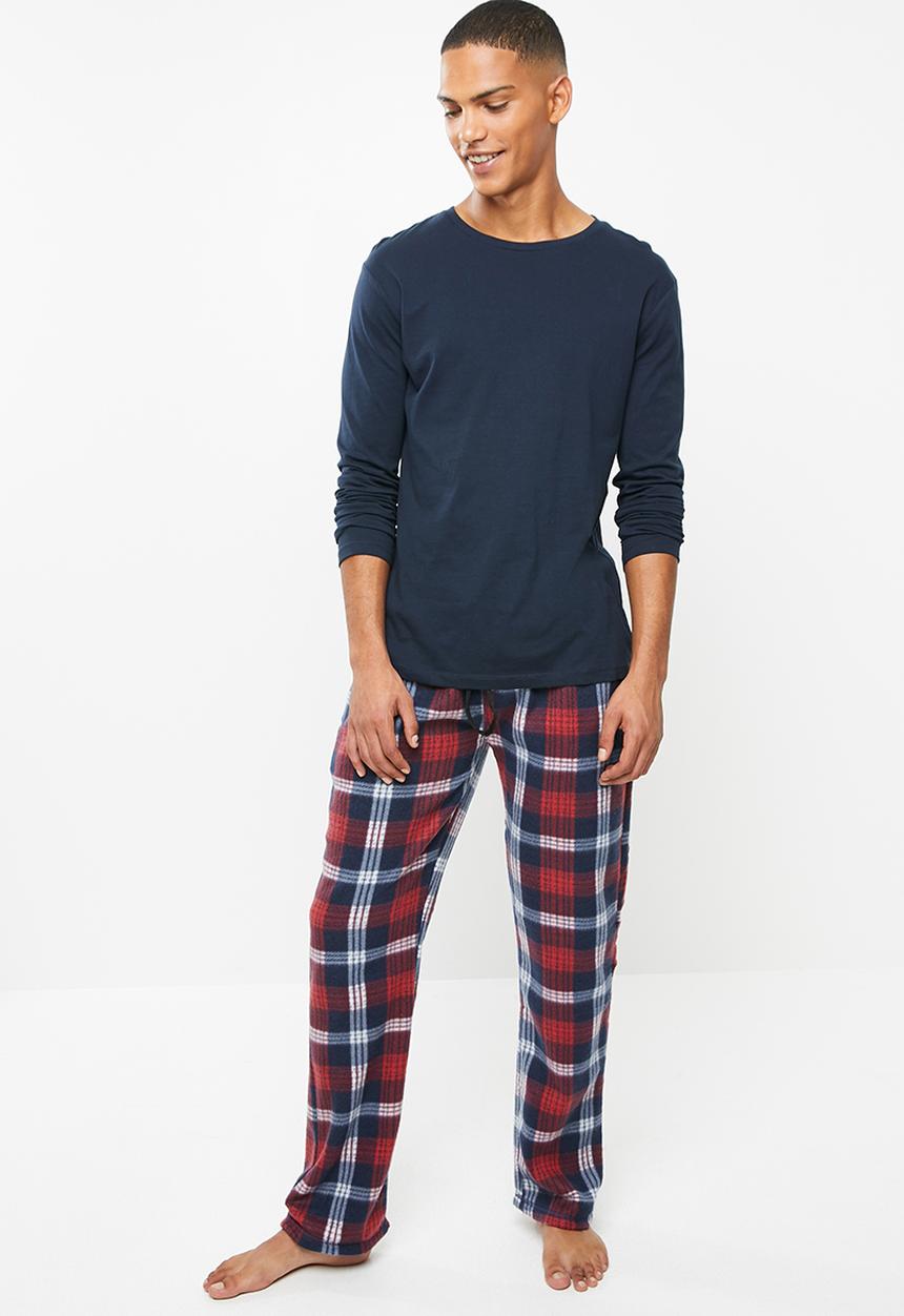 Brave Soul - Bert fleece lounge pants - multi