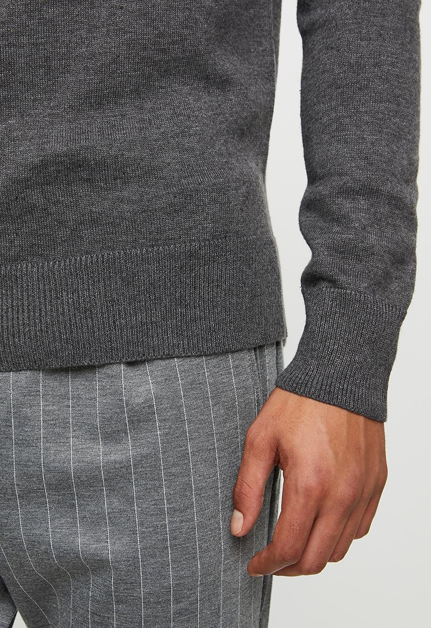 Brave Soul - Turtle knitwear - charcoal 